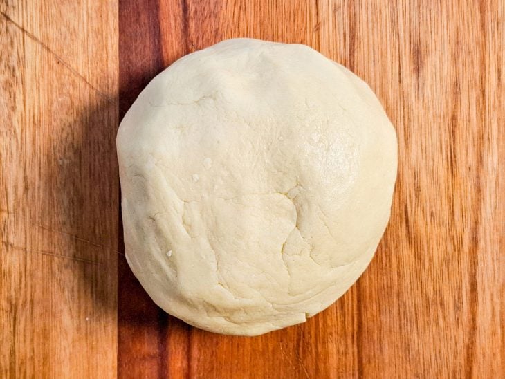 massa base da torta de limão uniformemente misturada.