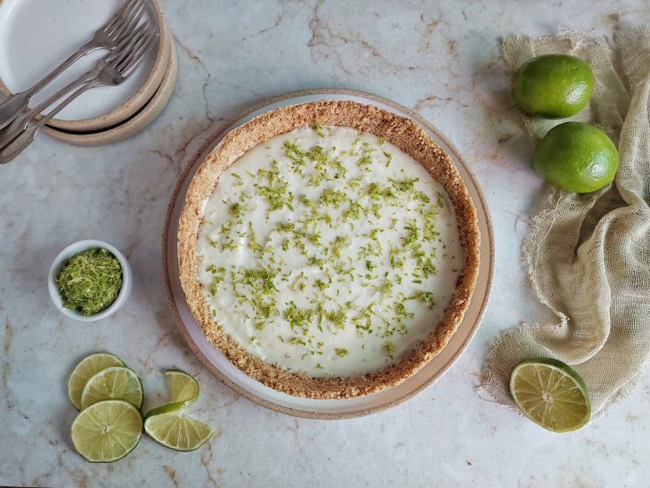 Torta de limão pronto.