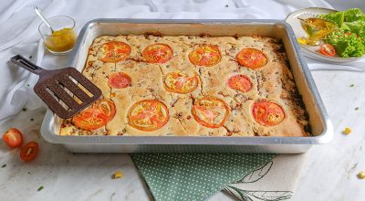 Torta de liquidificador de carne moída