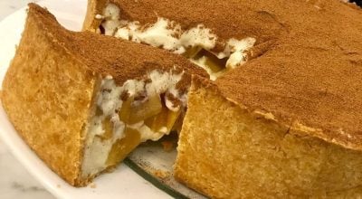 Torta de maçã com canela