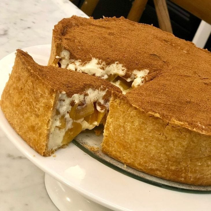 Torta de maçã com canela