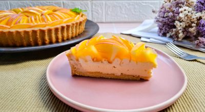 Torta de maçã com creme