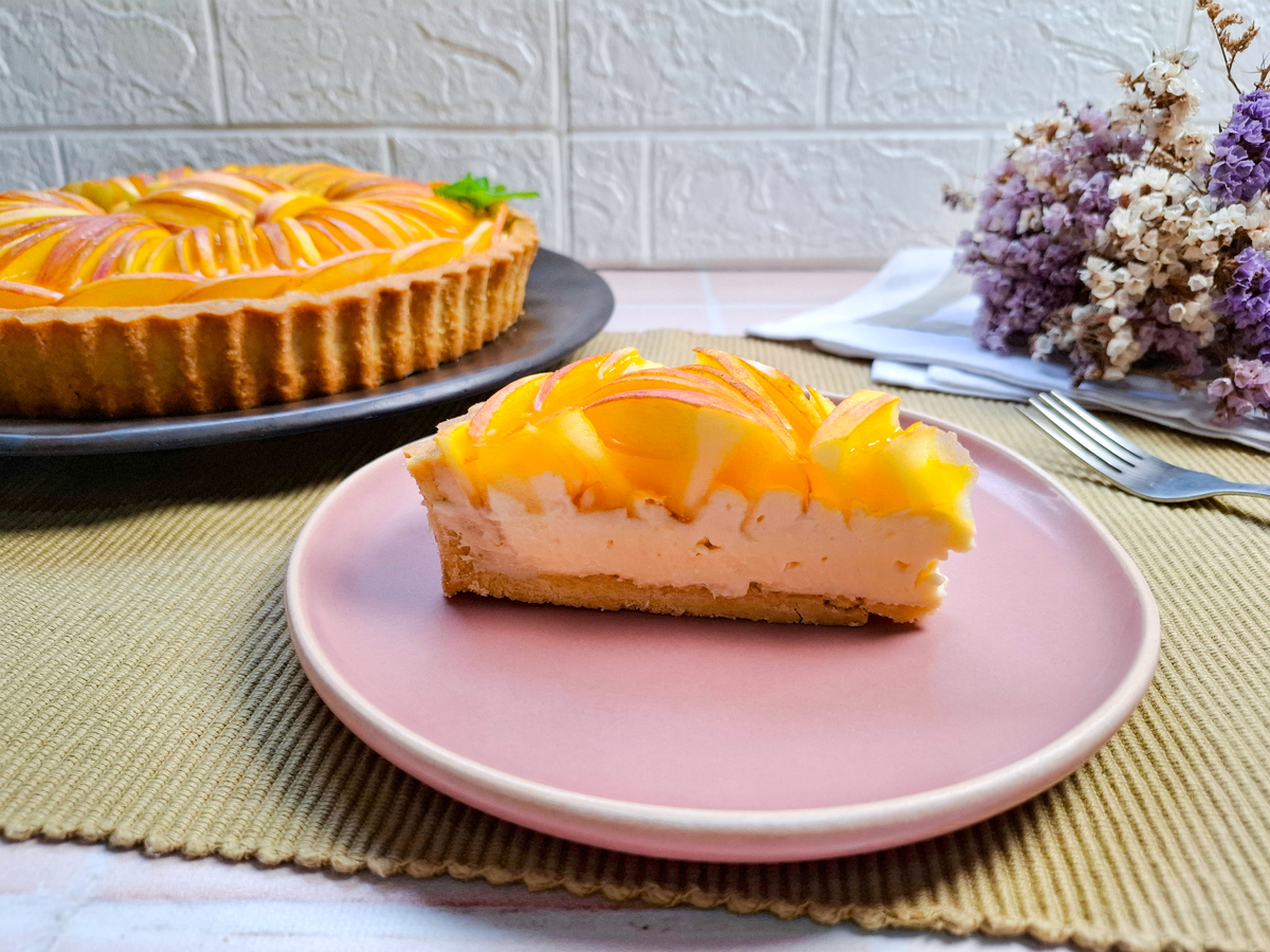 Torta de maçã com creme