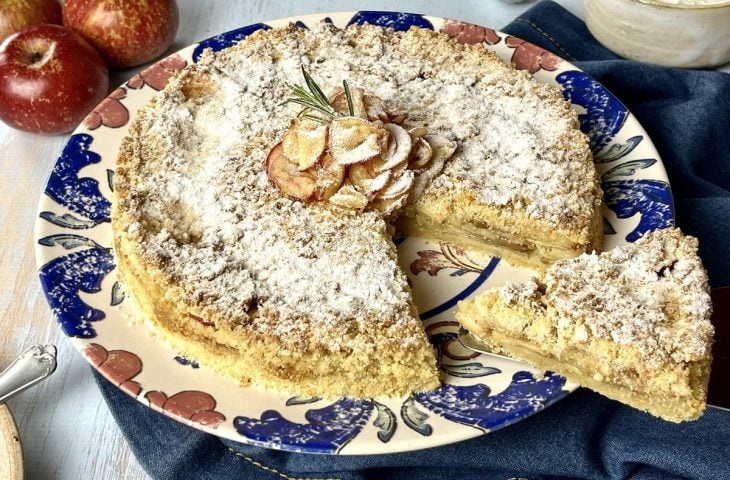 Torta de maçã na airfryer