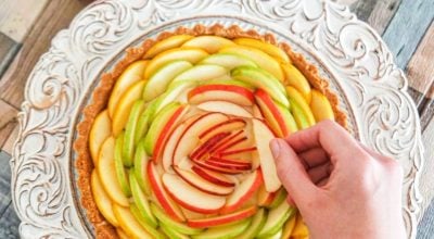 Torta de maçã ombré