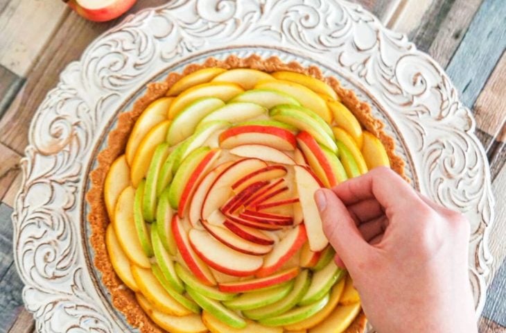 Torta de maçã ombré