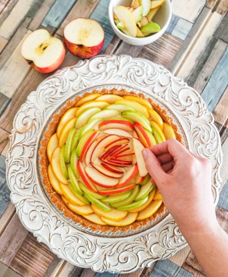 Torta de maçã ombré