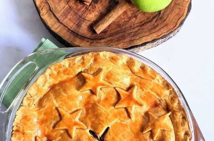 Torta de maçã verde