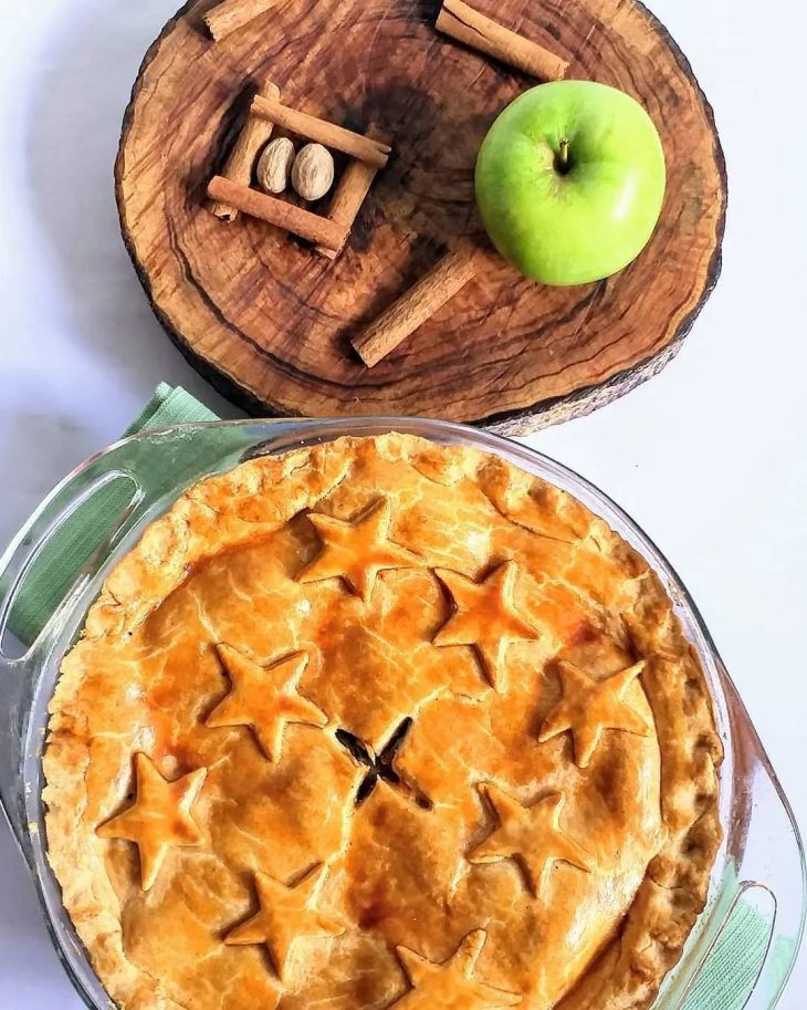 Torta de maçã verde