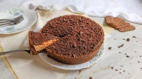 Torta de maracujá com chocolate