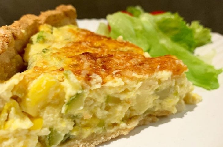 Torta de milho e abobrinha