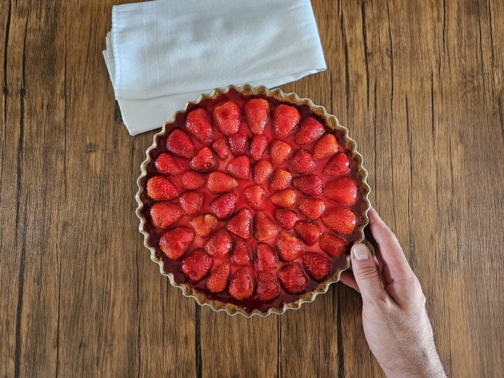 Torta de morango simples - Passo a Passo