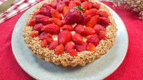 Torta de morango tradicional