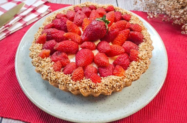 Torta de morango tradicional