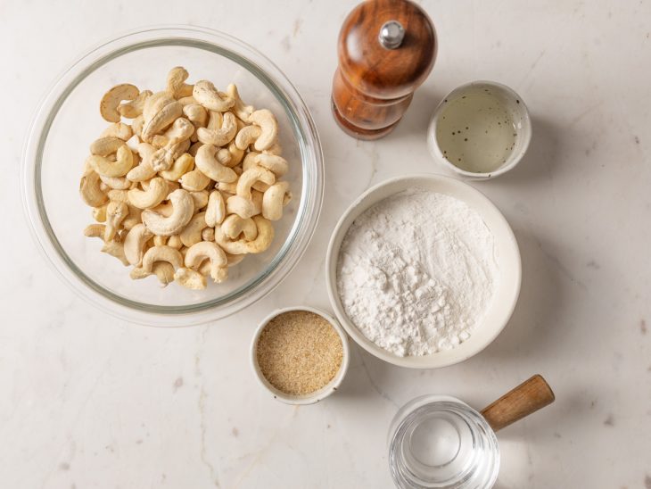 Ingredientes da receita.