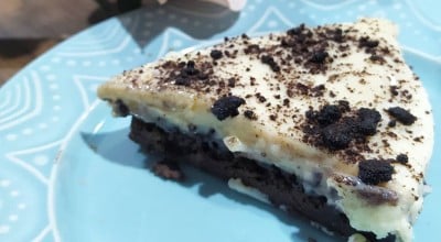 Torta de Oreo com mousse de limão