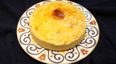 Torta de palmito com requeijão