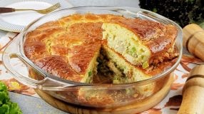 Torta de palmito de liquidificador