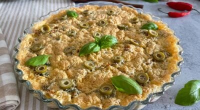Torta de repolho com sardinha