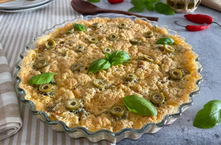 Torta de repolho com sardinha