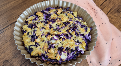 Torta de repolho leve e fácil