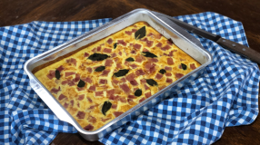 Torta de ricota com presunto