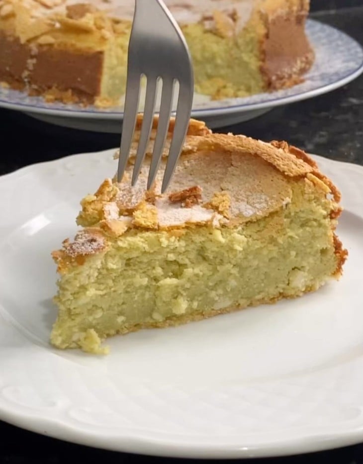 Torta de ricota e pistache