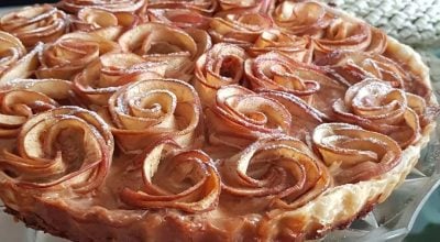 Torta de rosas de maçã