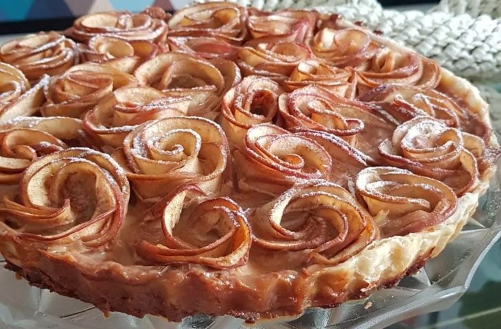 Torta de rosas de maçã