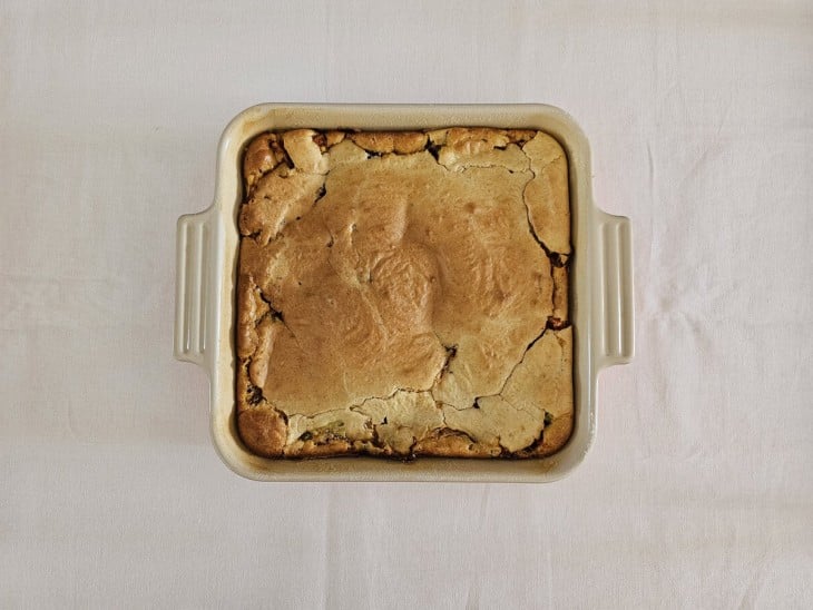 Torta de sardinha com aveia finalizada.