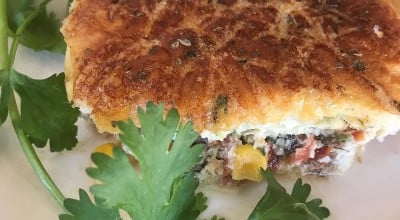 Torta de sardinha low carb