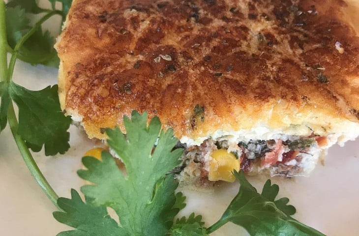 Torta de sardinha low carb