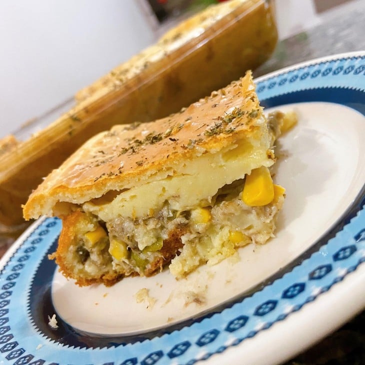 Torta de sardinha simples