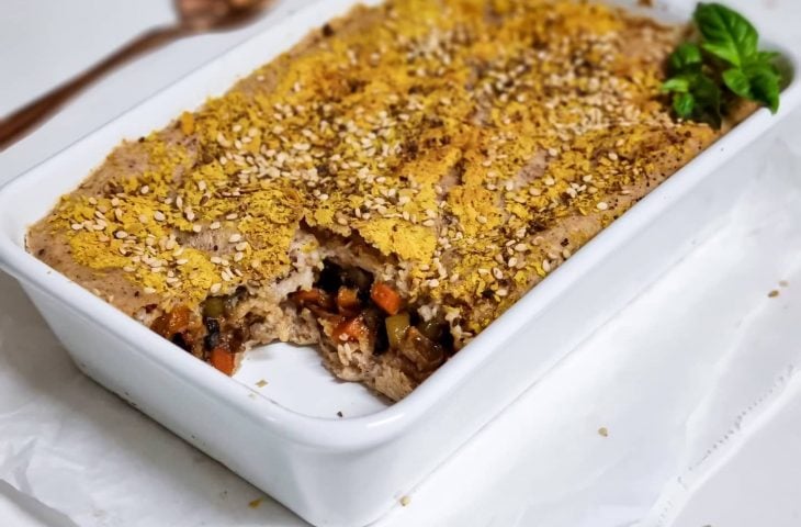 Torta de vegetais low carb