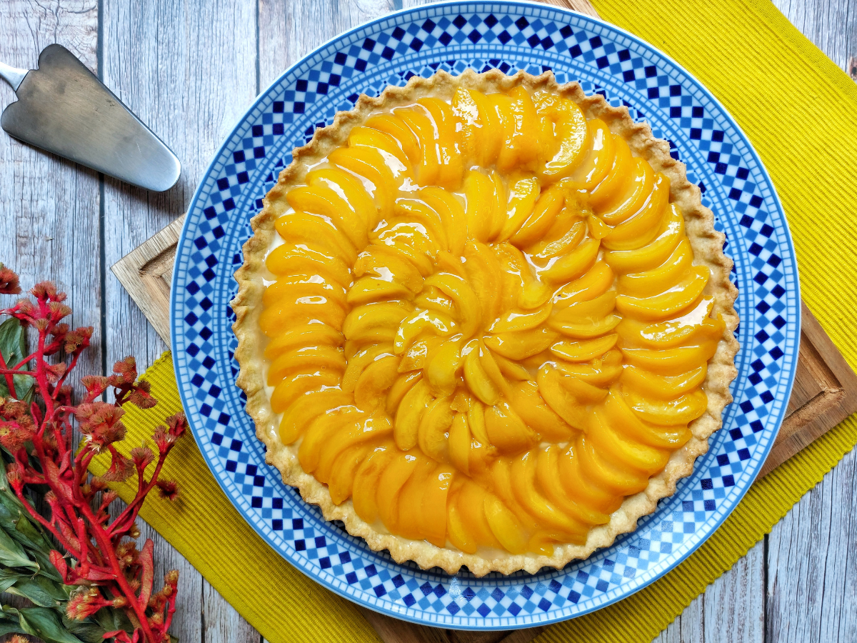 Torta doce com frutas