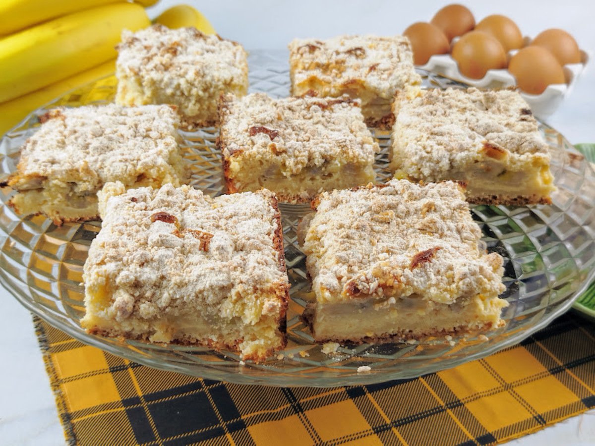 Torta farofa de banana