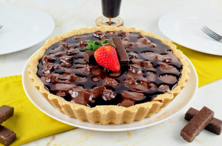 Torta gelada de chocolate