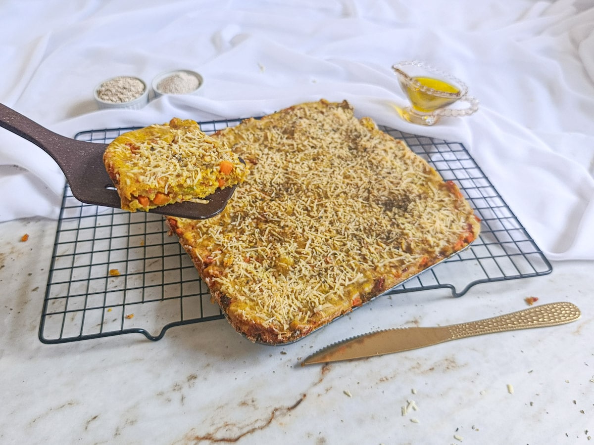 Torta integral de legumes