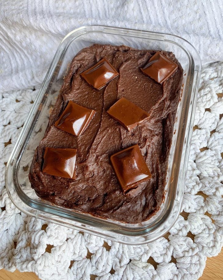 Torta mousse de chocolate fit