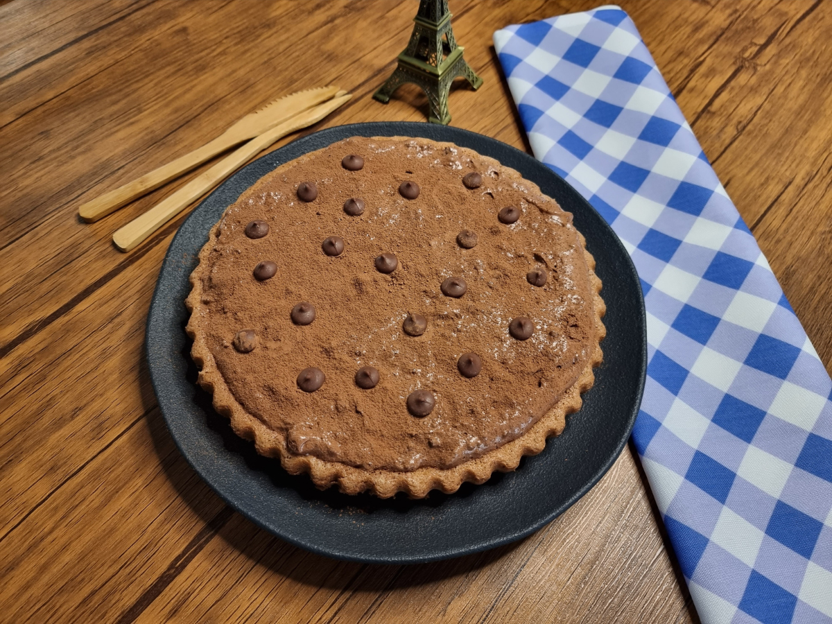 Torta mousse de chocolate simples