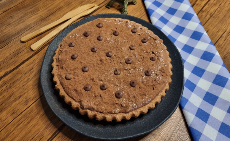 Torta mousse de chocolate simples-image