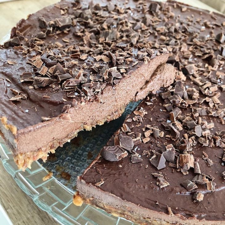 Torta raw de chocolate