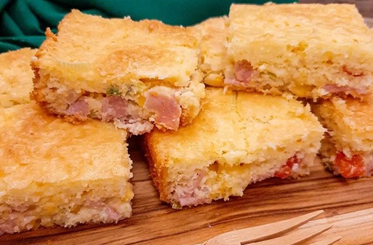 Torta salgada de arroz sem glúten