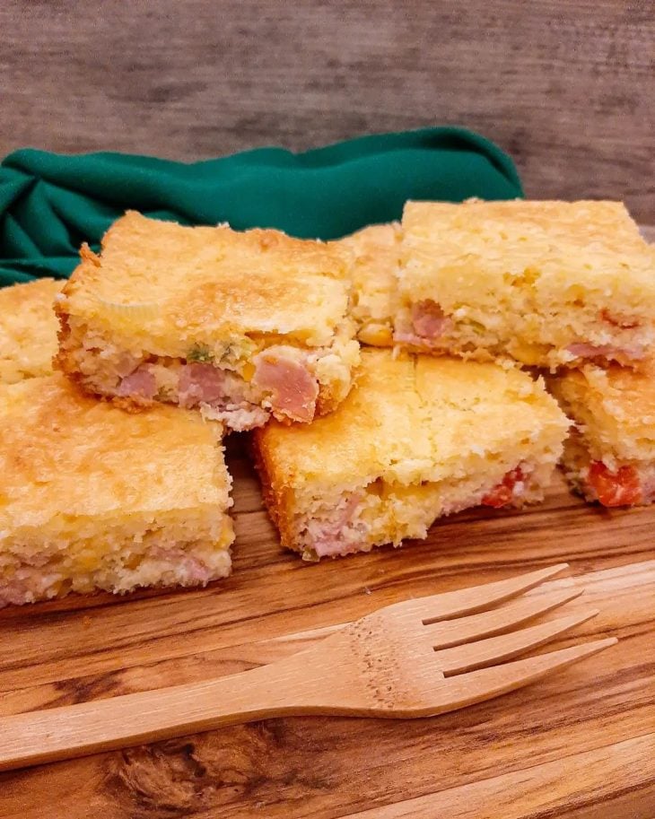 Torta salgada de arroz sem glúten