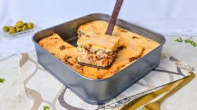 Torta salgada de carne moída