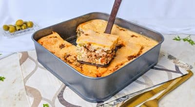 Torta salgada de carne moída