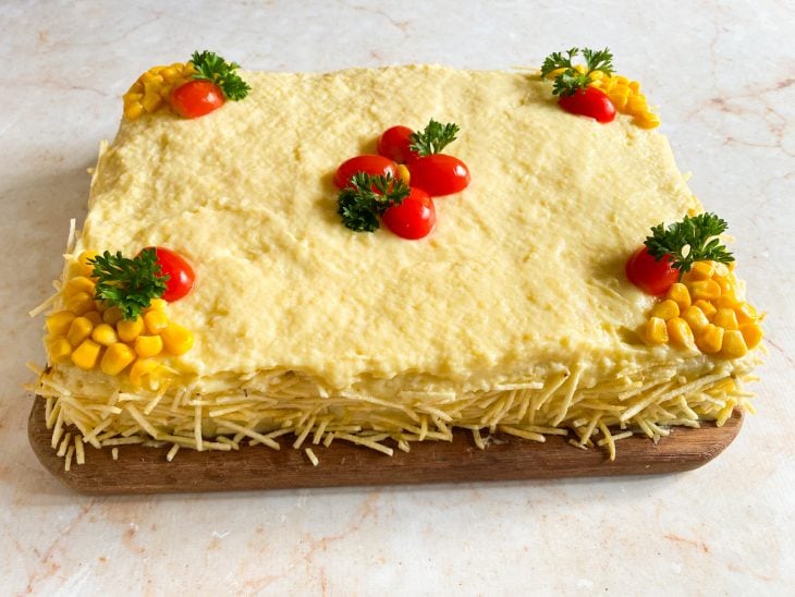torta salgada de pão de forma