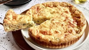 Torta vegetariana de liquidificador