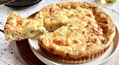 Torta vegetariana de liquidificador