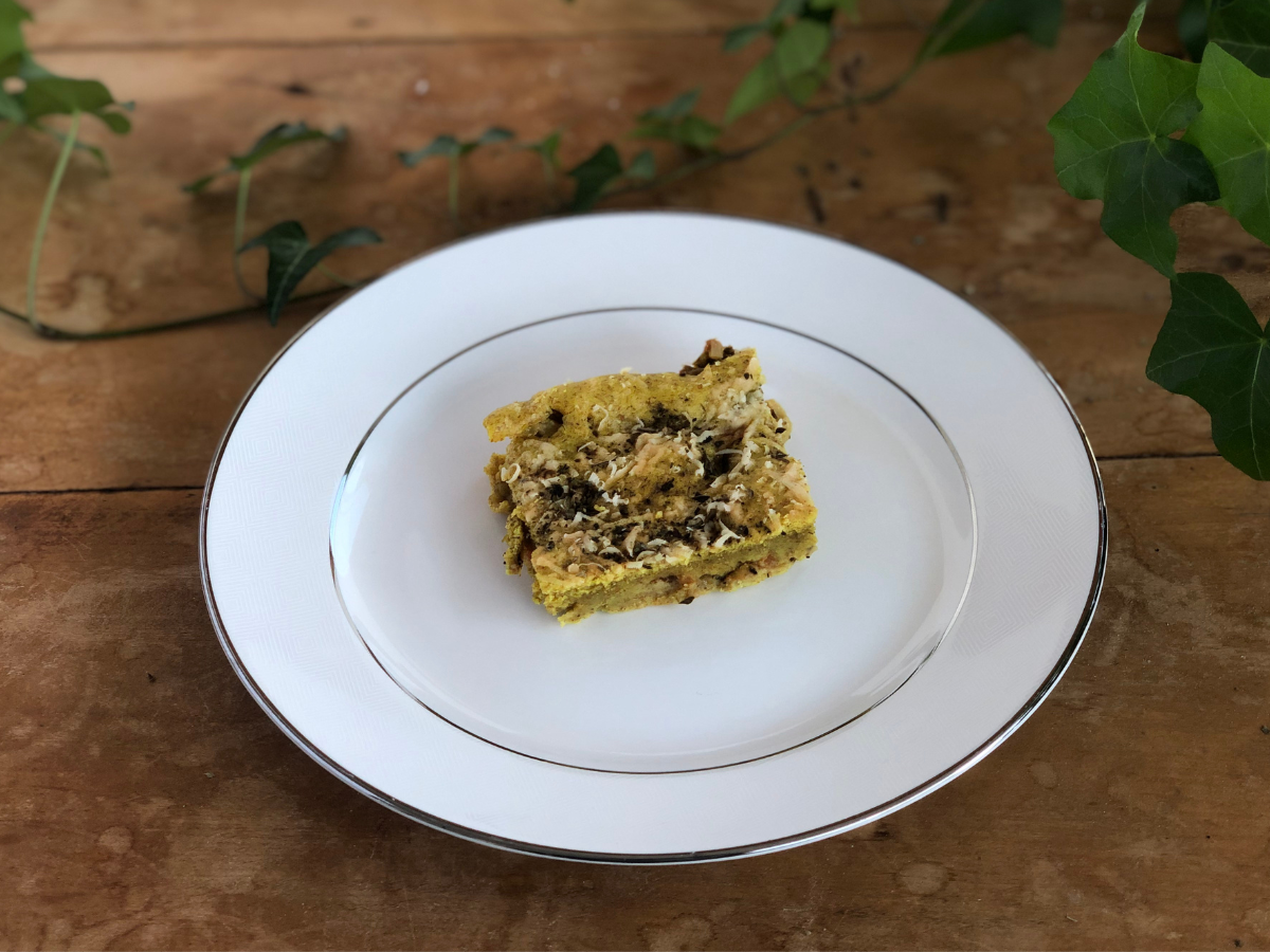 Torta integral de legumes
